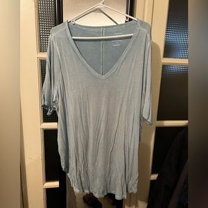 Super Soft Knit Blue Short Sleeve Top Torrid 4